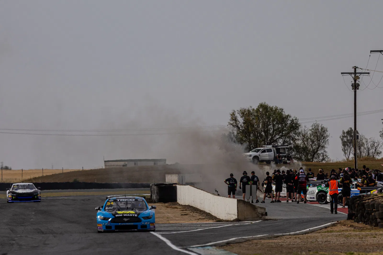 Trans Am team personnel injured in Mallala fire