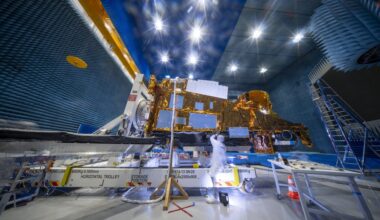 MetOp Second Generation-B1 heads for electromagnetic compatibility tests
