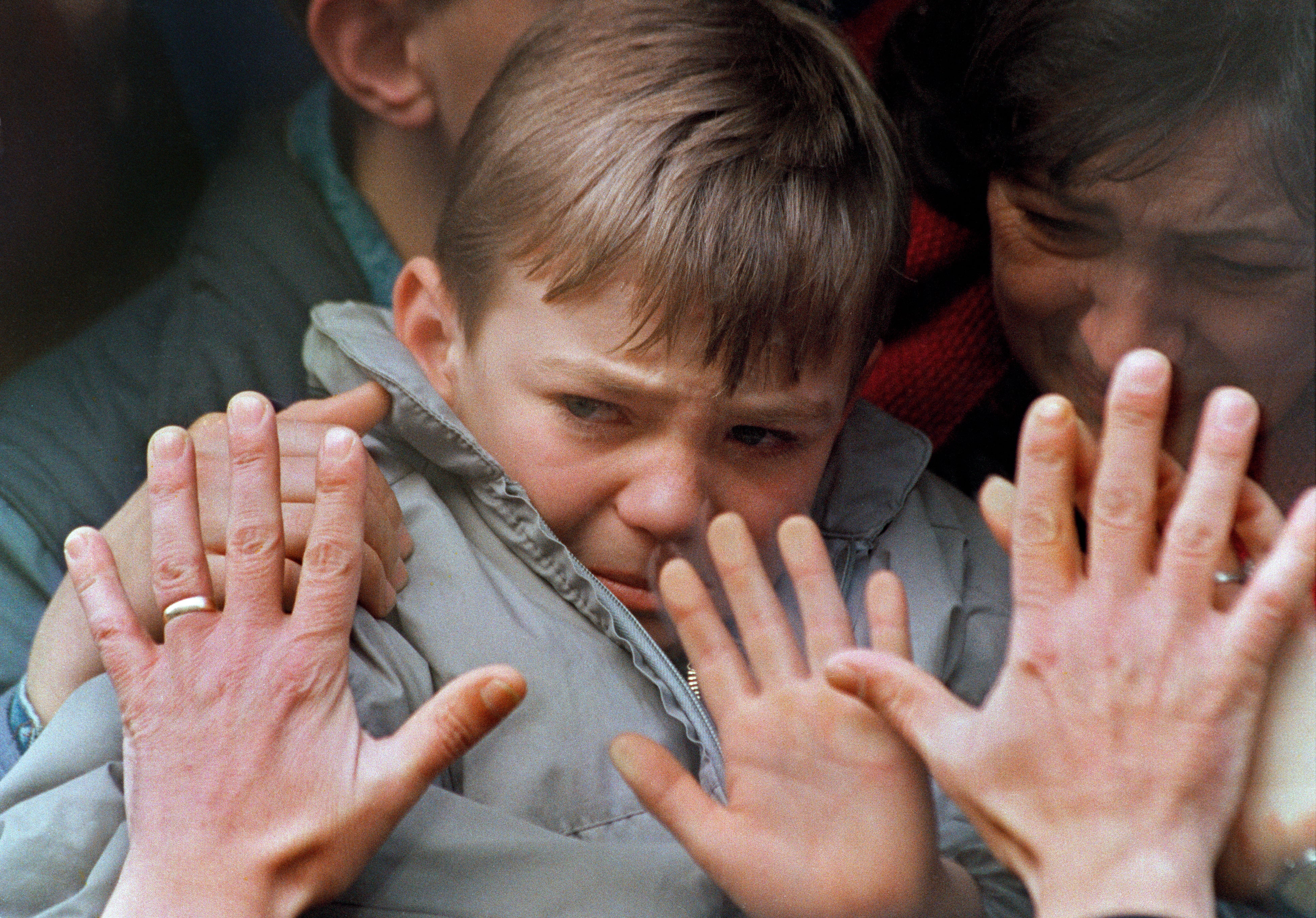 A child during the siege of Sarajevo in 1992