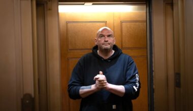 Sen. John Fetterman (D-Pennsylvania). MUST CREDIT: Tom Brenner/For The Washington Post