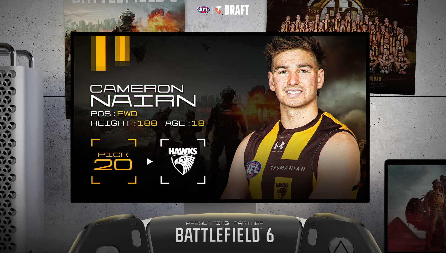 Nairn becomes a Hawk