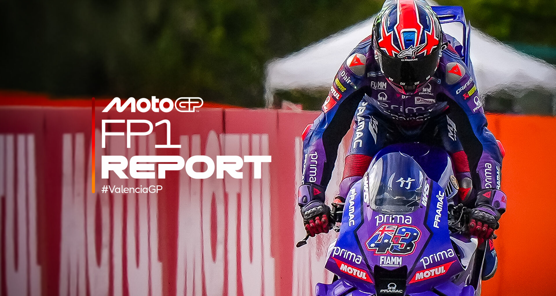 Miller leads jumbled up MotoGP™ FP1 in Valencia