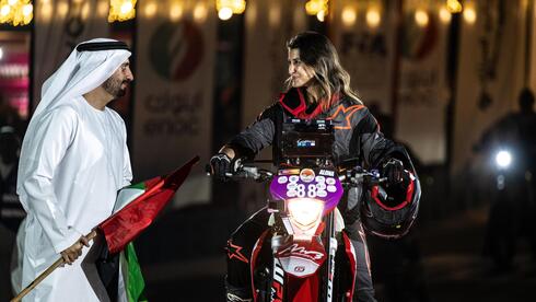 Israeli motorcyclist will race past dunes and prejudice at UAE’s Baja World Cup