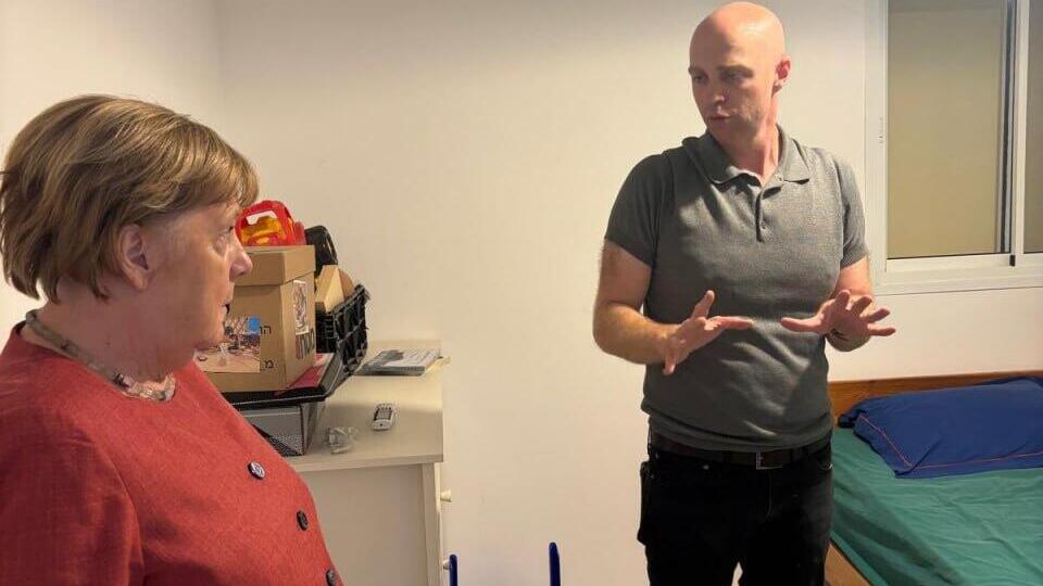 קנצלרית גרמניה לשעבר אנגלה מרקל בביקור בעוטף עזה