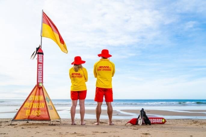  Surf Life Saving NZ encourage swimmers to swim between the flags.  Photo / SLSNZ