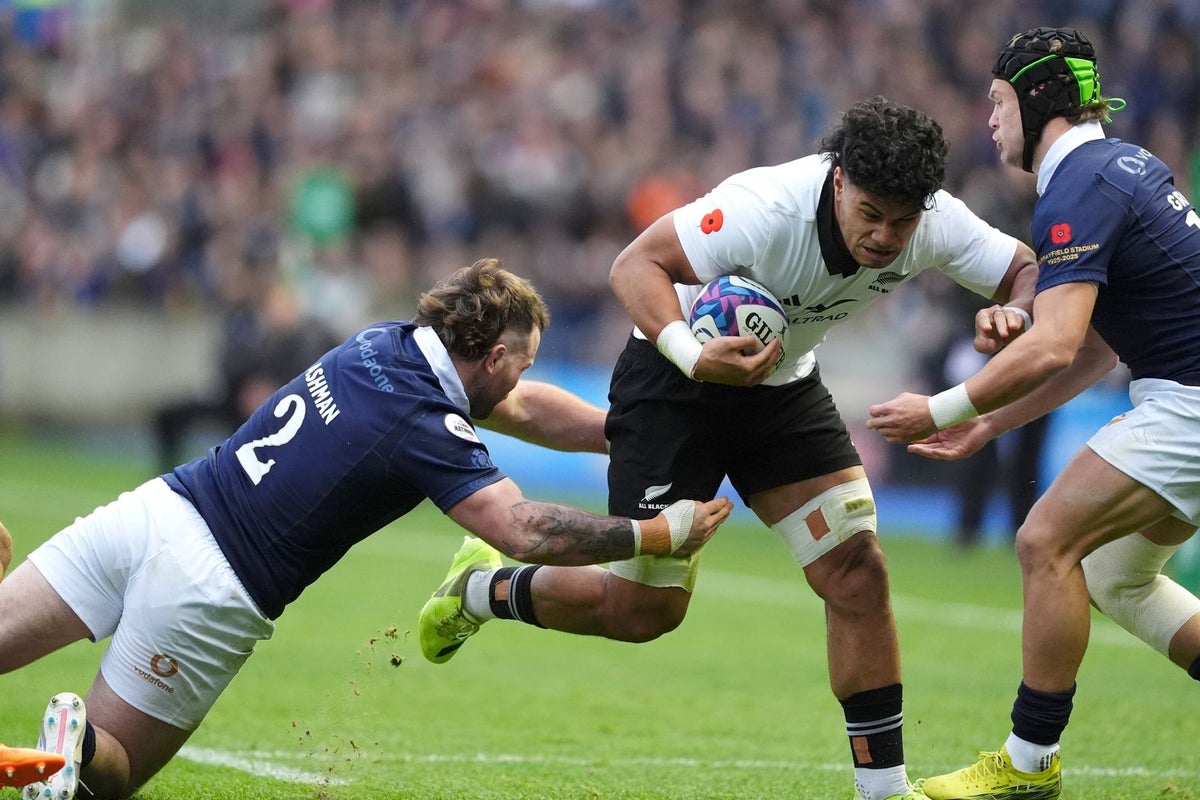 Scotland v New Zealand live: Score and updates as hosts seek historic first win over All Blacks in international rugby clash