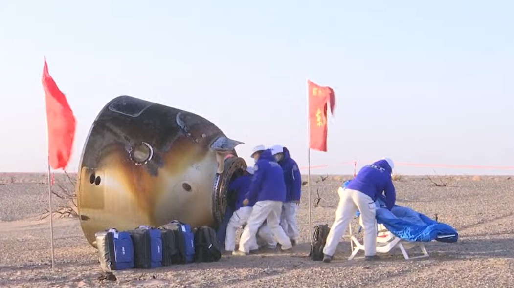 Shenzhou-20 astronauts safely return to Earth on Shenzhou-21 spacecraft after space debris damage concerns