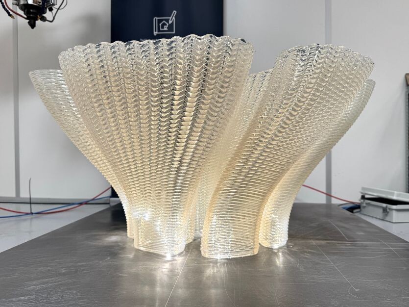 Arkema and Poolp unveil Nomura, a sculptural, bio-based coffee table produced using 3D printing