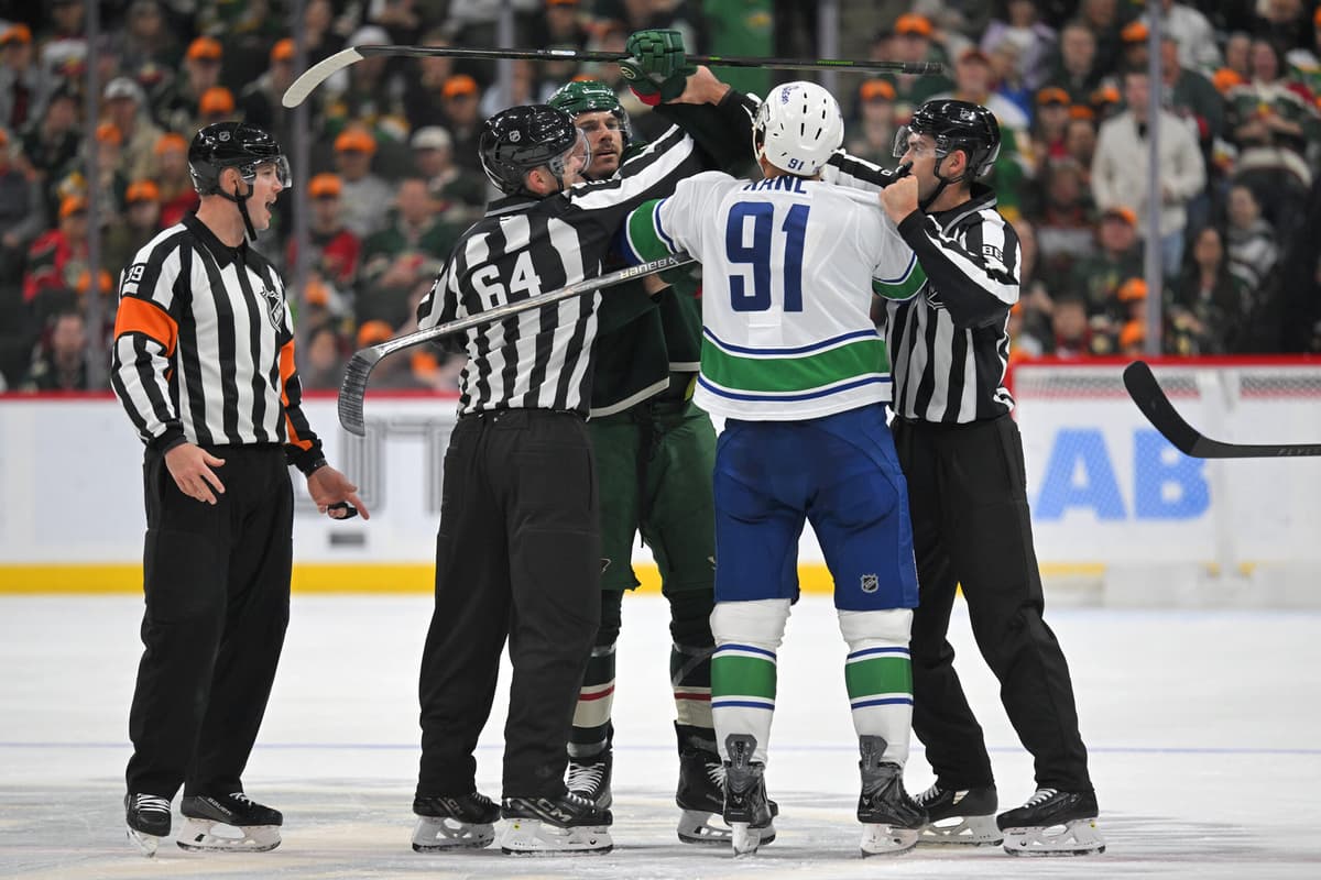 Canucks lose to Wild on busy night in the world of sports
