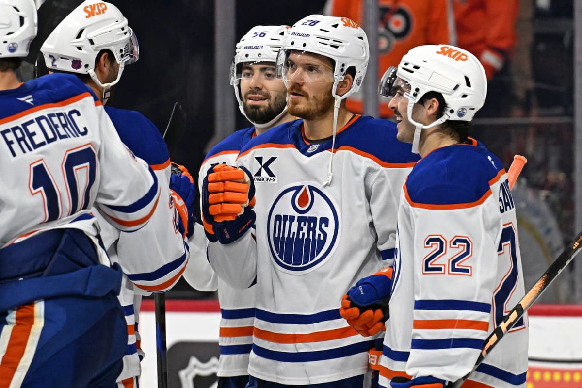 ‘Game of inches’ goes Oilers way as they start road trip with big win over Flyers
