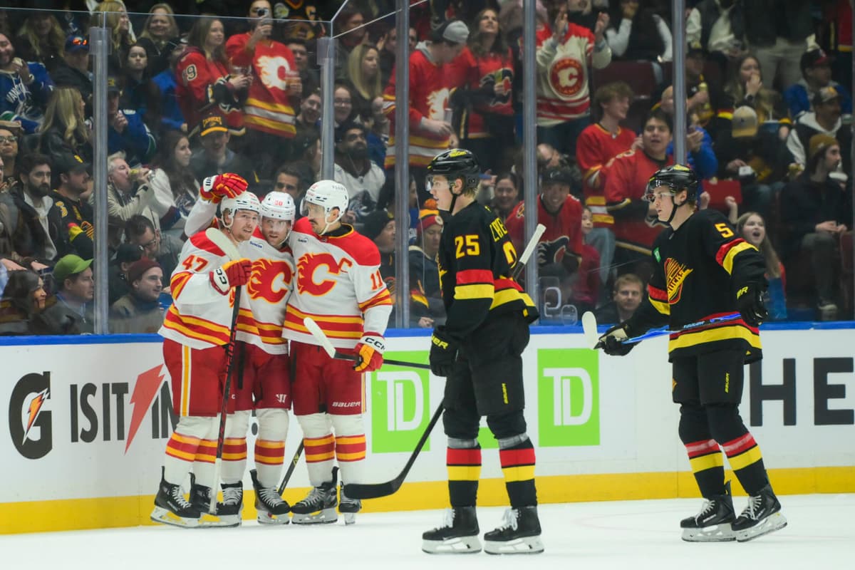 Canucks crash and burn in 5-2 loss to Flames