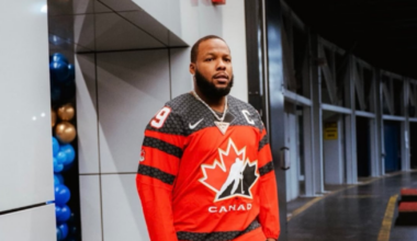 Vladdy wears Marie-Philip Poulin’s hockey jersey ahead of Game 7 - CTV News