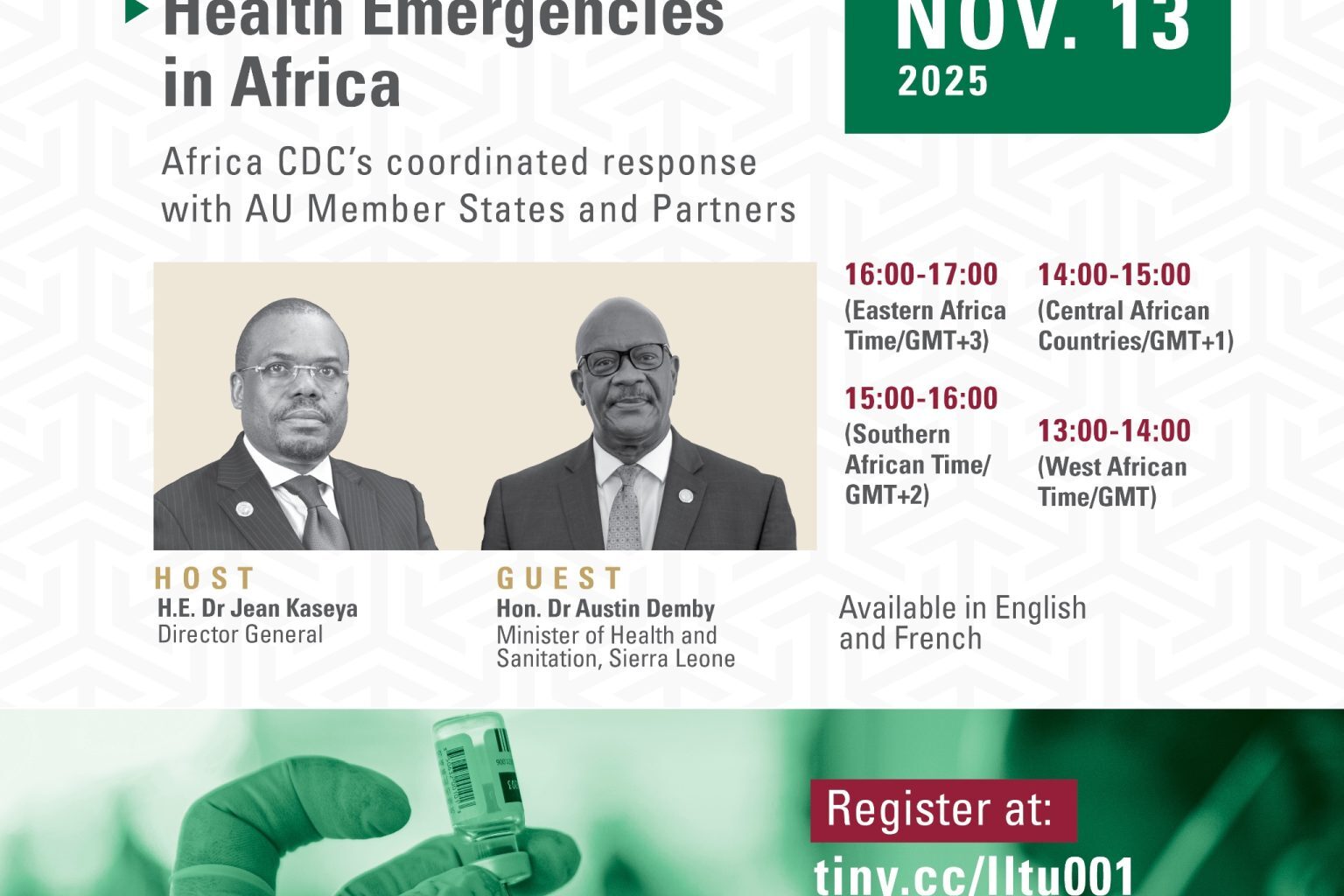 Weekly Special Press Briefing on Health Emergencies in Africa – Africa CDC