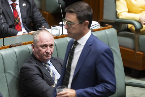 Barnaby Joyce has feuded with Nationals leader David Littleproud.
