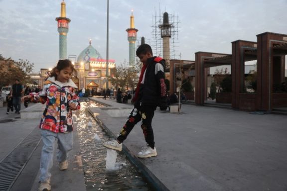 Children play in Tajrish Bazaar in Tehran, Iran, November 14, 2025. 