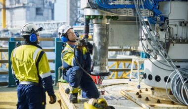 picture of aker solution logo on a wall