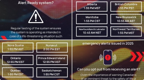 Alert Ready test to set off your radio, phone, and screens at 12:55 p.m.