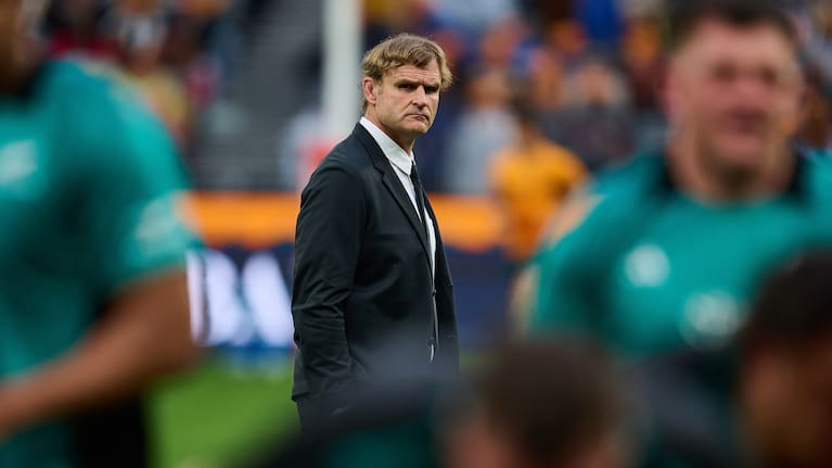 All Blacks head coach Scott Robertson pictured before the team's victory over Australia in Perth last month.