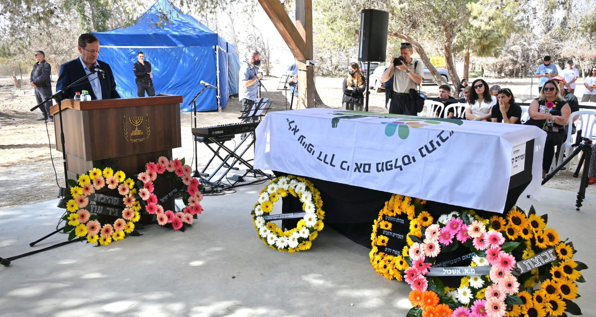 Mourners lay slain hostages Amiram Cooper, Sahar Baruch to rest in southern Israel - The Times of Israel