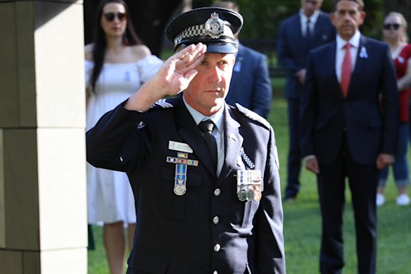 Leavers at a ceremony marking a year since the Wieambilla tragedy.