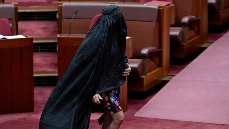 Pauline Hanson wears burqa in Senate chamber for second time