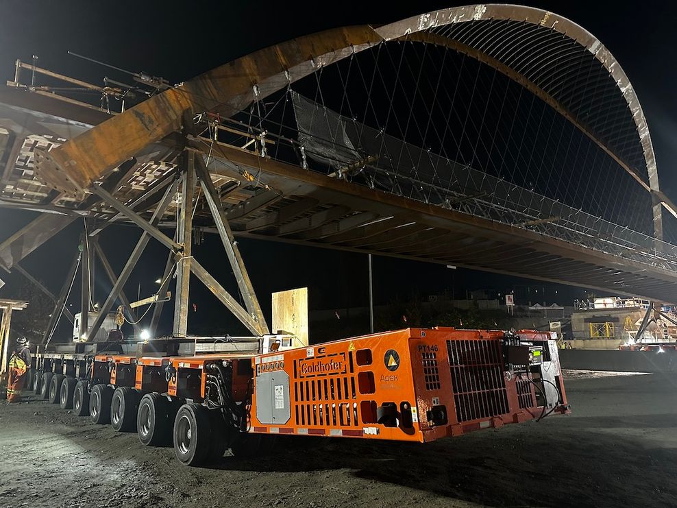 burnaby lake deer lake highway 1 overpass bridge construction november 9 2025 