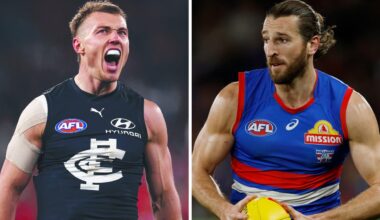 Players in AFL State of Origin match, selection, Victoria v Western Australia, best 23s, who will play, Marcus Bontempelli, Patrick Cripps, latest news