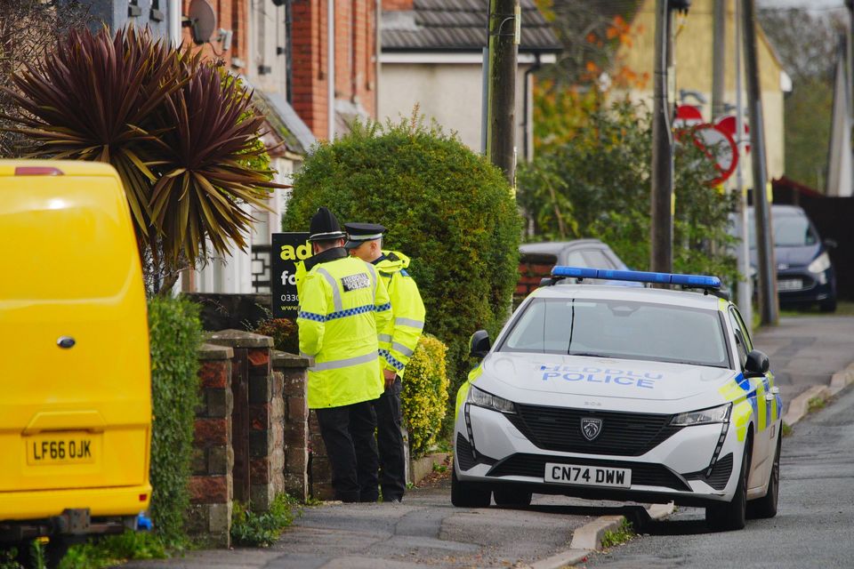 Emergency services were called to an address in Crossway, Rogiet, on Sunday evening (Ben Birchall/PA)