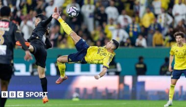 BBC Sport microphone and phone