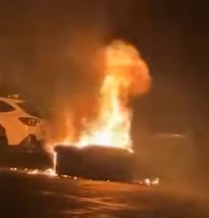 Castle St mayhem: Firefighters retreat as fireworks shot at them