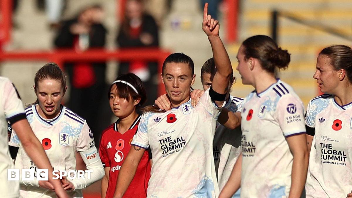 Man Utd suffer first WSL loss of season to Villa
