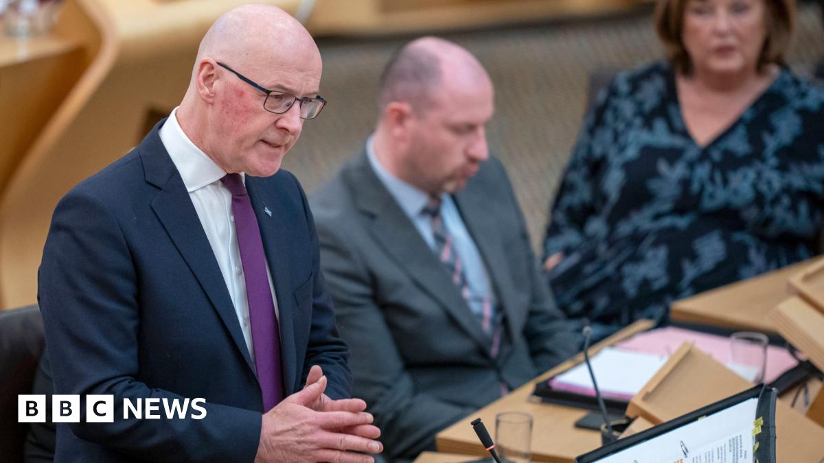 Opposition party leaders grill First Minister John Swinney during FMQs