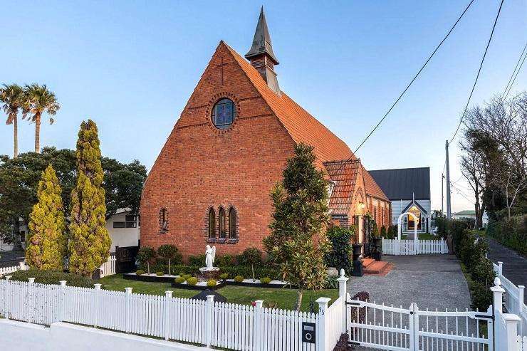 The Devonport churches were in a near-derelict state, but have been transformed into modern homes. Photo / Supplied