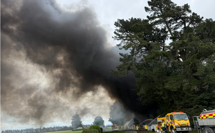 Three structures lost to raging fire in Canterbury