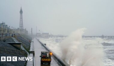 Heavy rain may cause disruption and floods in north-west England