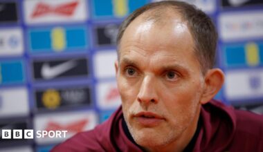 Thomas Tuchel at a news conference