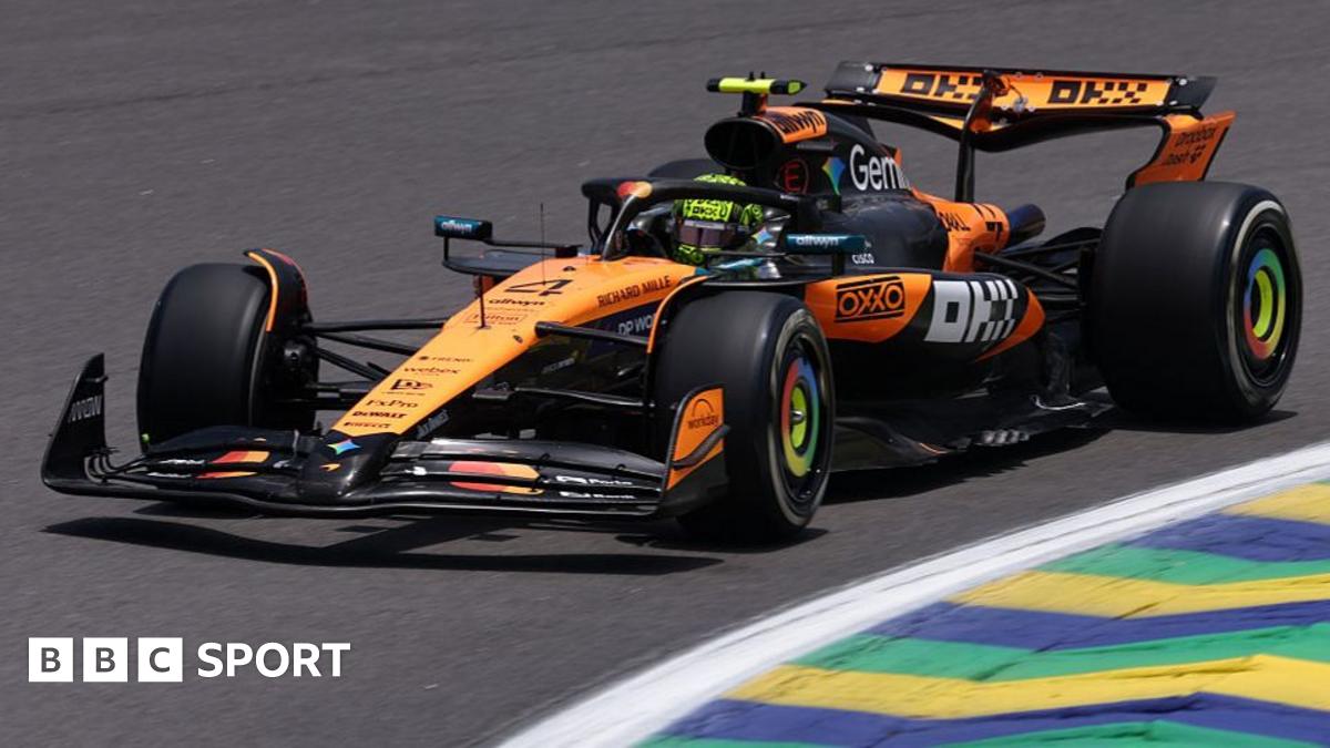 McLaren's Lando Norris during Sao Paulo Grand Prix practice