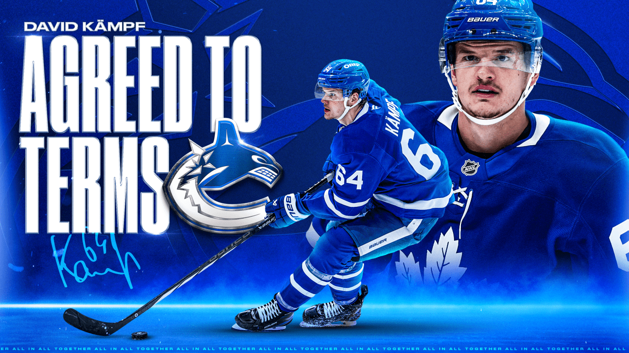 CANUCKS AGREE TO TERMS WITH FORWARD DAVID KÄMPF ON A ONE-YEAR CONTRACT