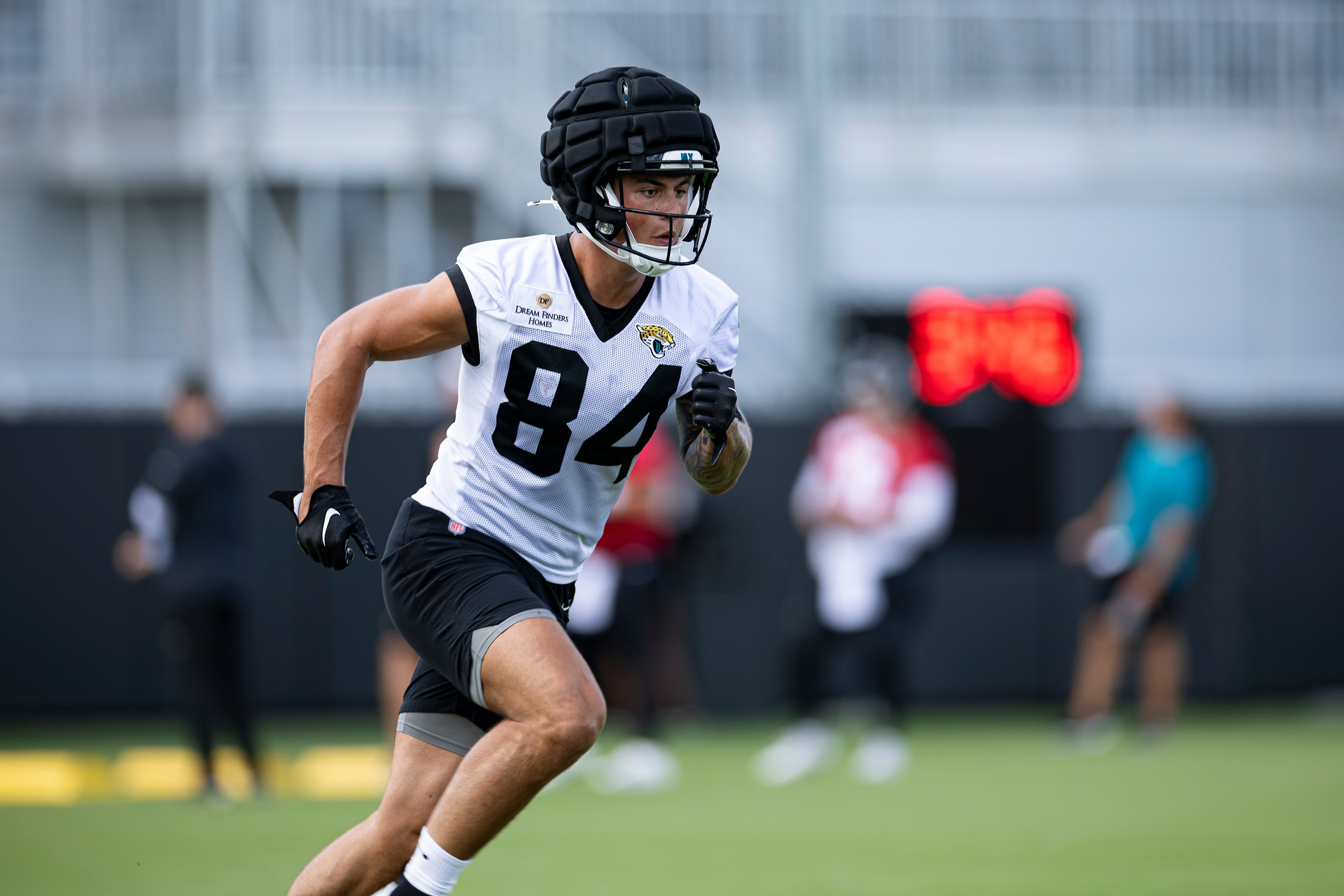 Wales wing Louis Rees-Zammit had spells at the Kansas City Chiefs and the Jacksonville Jaguars in the NFL (Kam Nedd/Jacksonville Jaguars)
