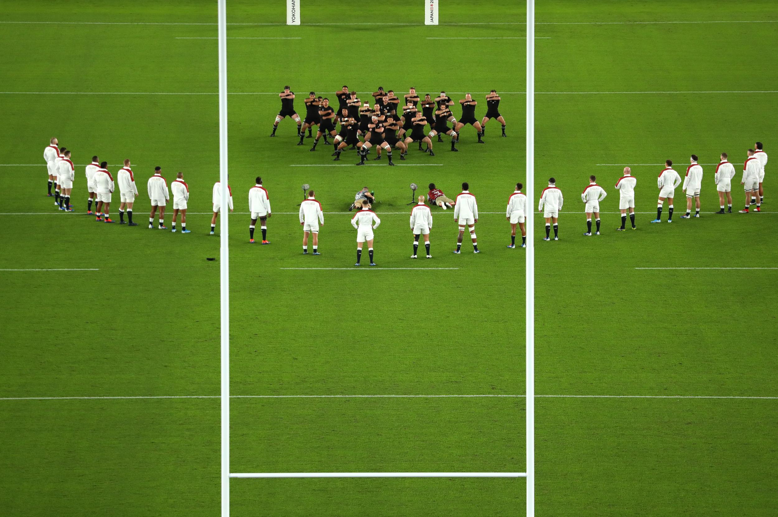 Back in the 2019 World Cup final, England formed a ‘V’ shape in response to the haka