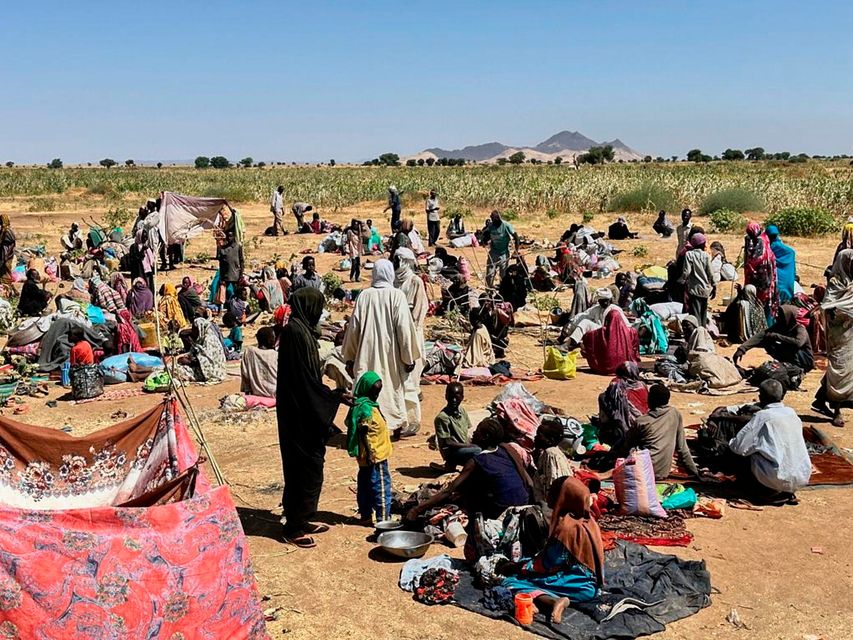 Conditions are bad for displaced Sudanese people. Photo: AP