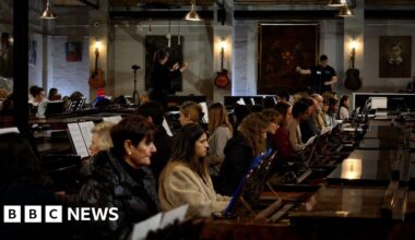 Pianists play 111 pianos in 'epic' Newark church fundraiser