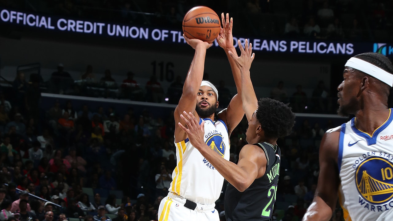 Moses Moody's Career Night, Including Seven 3-Pointers in a Quarter, Leads Warriors to Win Over Pelicans - NBA