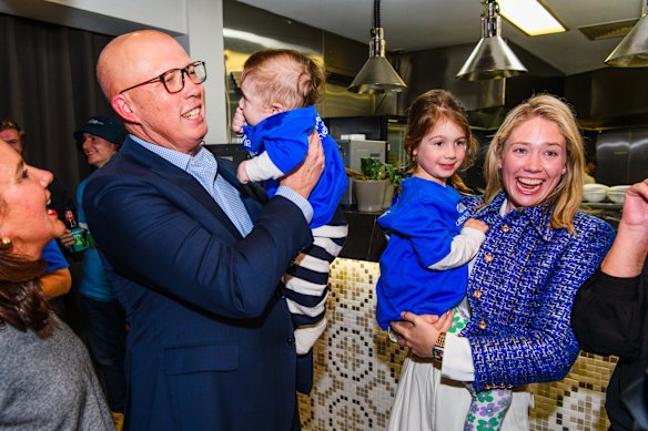 Peter Dutton campaigning in Kooyong with Liberal candidate Amelia Hamer. Independent candidate Monique Ryan retained the formerly blue-ribbon Liberal seat at the 2025 election.