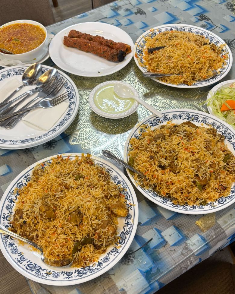 Plates of biryani at Kabab King in the Jackson Heights neighborhood of Queens on Tuesday, November 4.