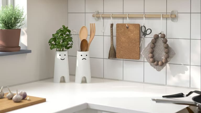 FRÖVÄXT vase, white, 20 cm