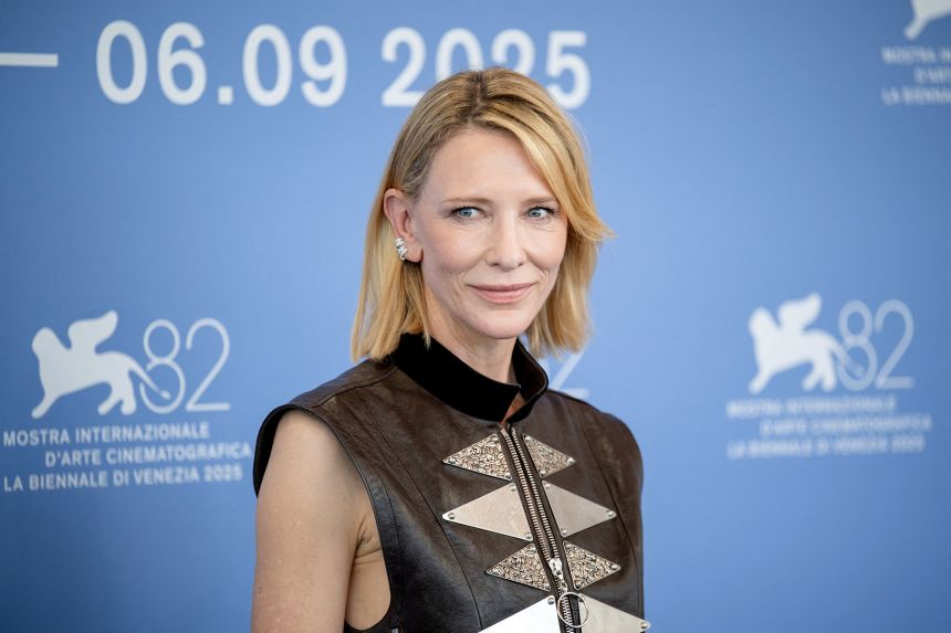 Cate Blanchett attends the photocall of the movie 'Father Mother Sister Brother' during the 82nd Venice Film Festival in August.