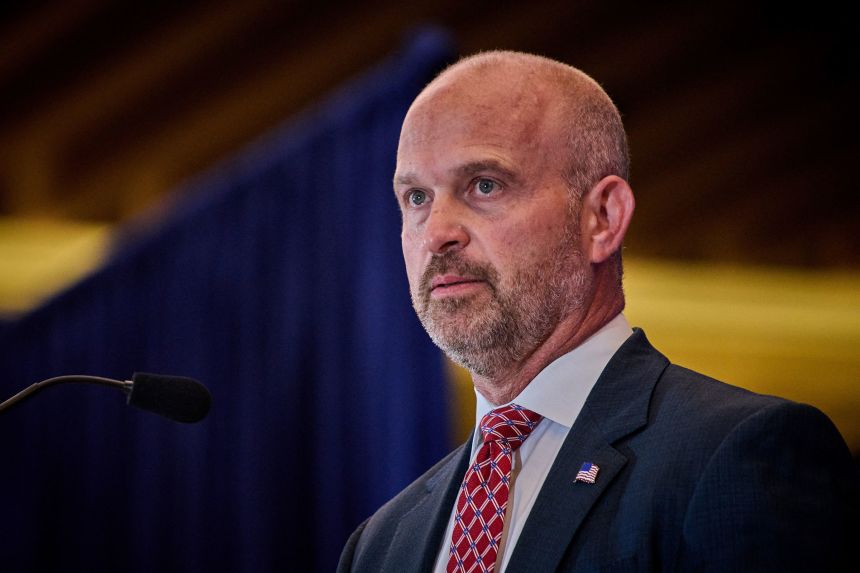 President of the Heritage Foundation Kevin Roberts speaks at the National Conservative Convention in Washington DC, on September 2, 2025.