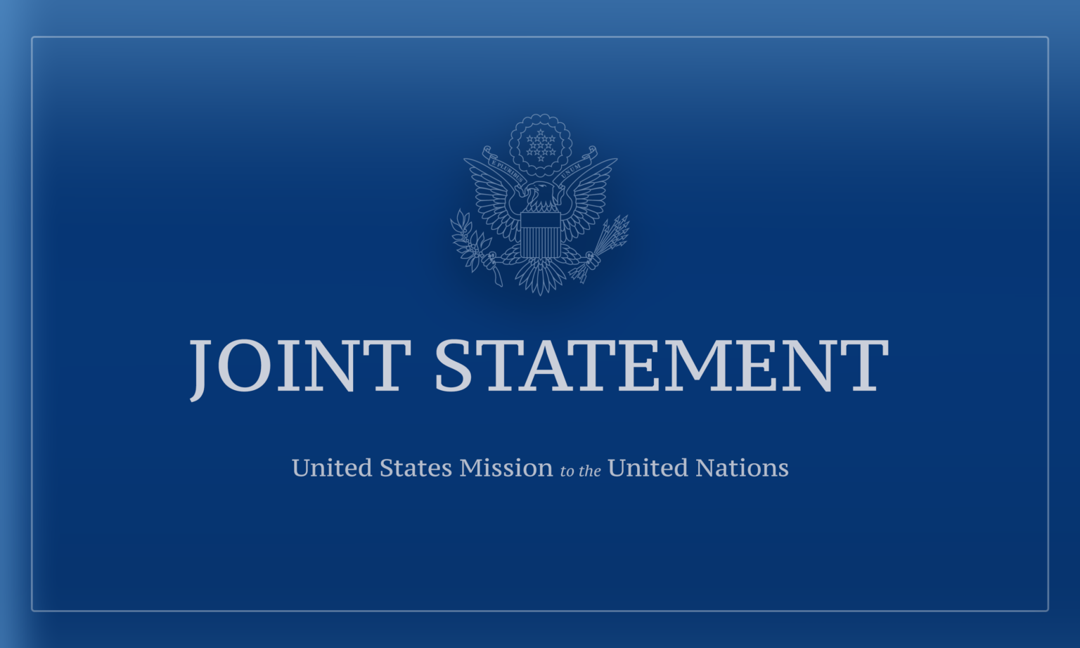Joint Statement on the UN Security Council Resolution on Gaza - United States Mission to the United Nations (.gov)