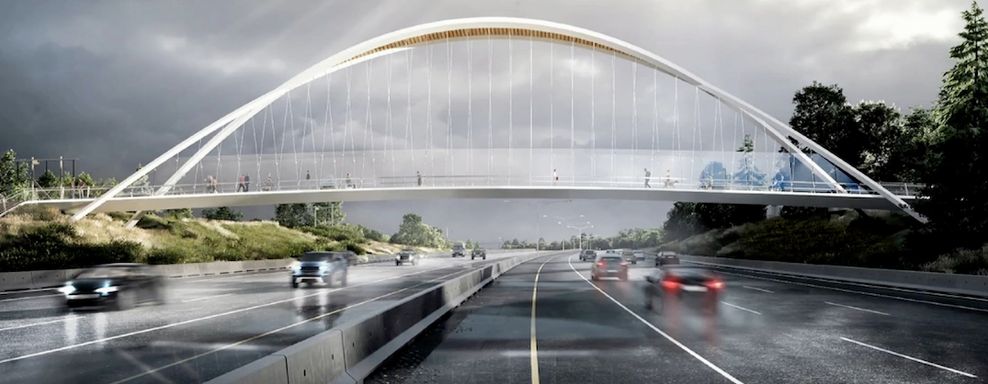 highway 1 burnaby lake deer lake option 1 bridge